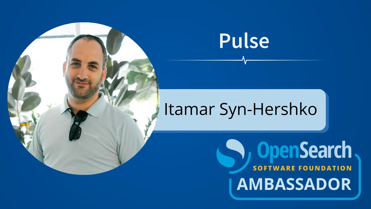 Pulse and BigData Boutique Founder Itamar Syn-Hershko Named OpenSearch Ambassador