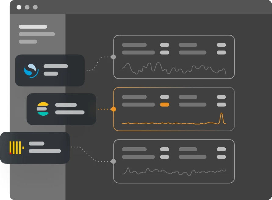 NeverBlink dashboard UI connecting team members to recommendations
